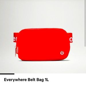 NWT EVERYWHERE BELT BAG. 1L orange/white